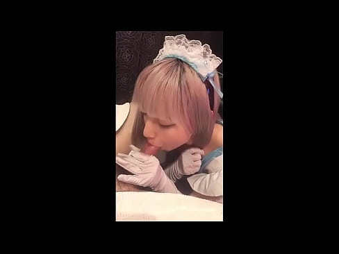 ❤️ Japoński Idol [mayuka], kostium francuskiej pokojówki, część 1, obciąganie i walenie konia z balsamem Porno vk at us